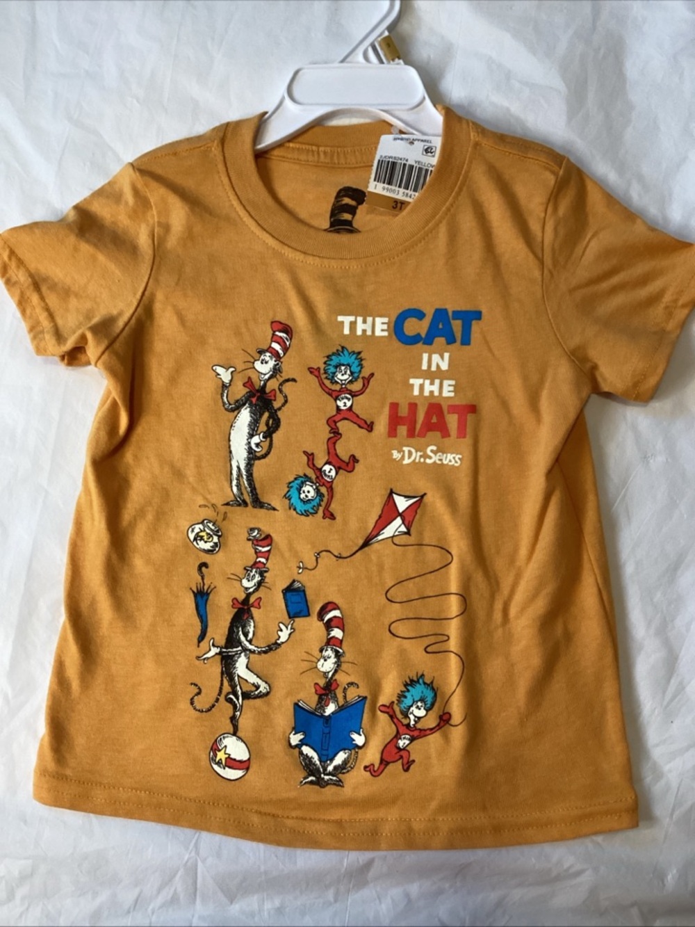 The Cat in the Hat Kids' Short Sleeve Tee - Mustard Yellow